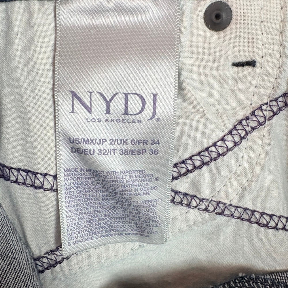 NYDJ Barbara Bootcut Jeans Women‎ 2 Dark Indigo Excellent Lift Tuck Denim - Picture 7 of 11